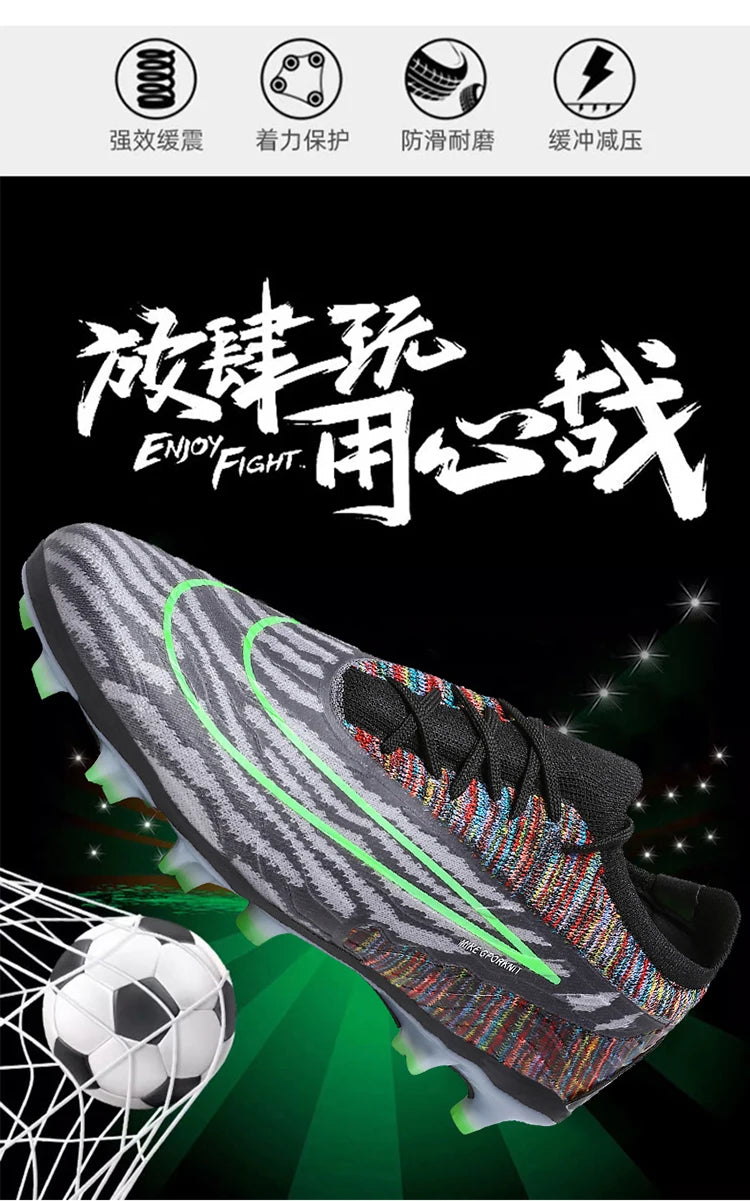 Soccer Shoes For Men Original Outdoor Sports Training Football Boots TF/FG Kids