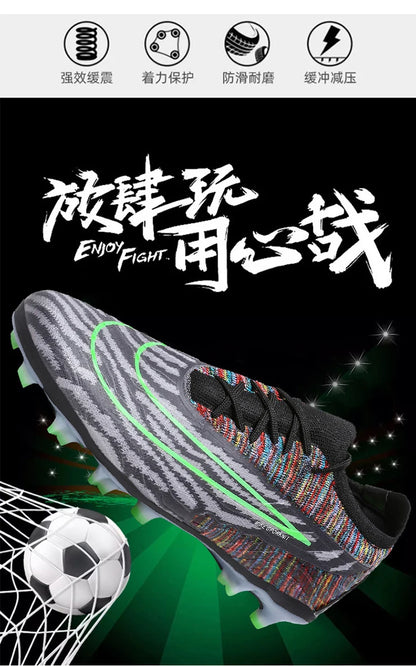 Soccer Shoes For Men Original Outdoor Sports Training Football Boots TF/FG Kids