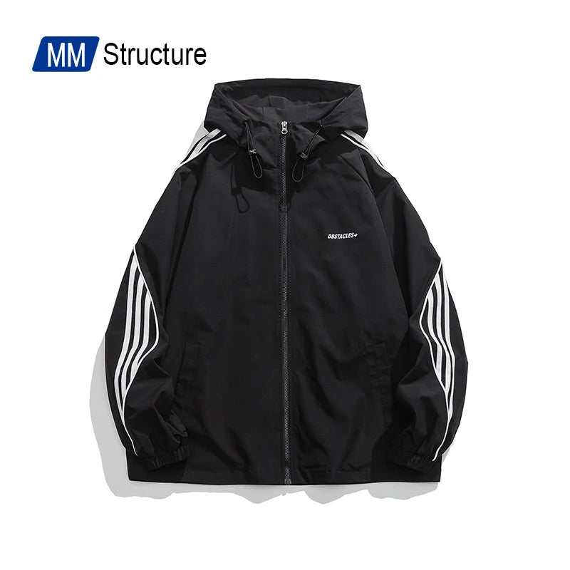 Spring Men Outdoor Jacket WaterProof Hooded Solid Color Couple Aviator jacket