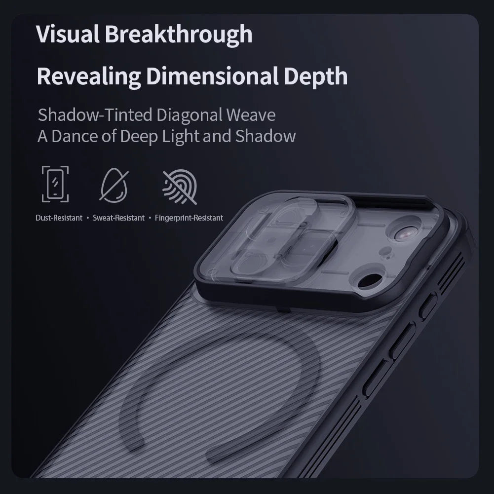 NILLKIN For iPhone 17Pro 17 Pro Max Matte MagSafe Case CamShield Pro Magnetic Charging Slider Camera Cover For iPhone17 / 17 Air