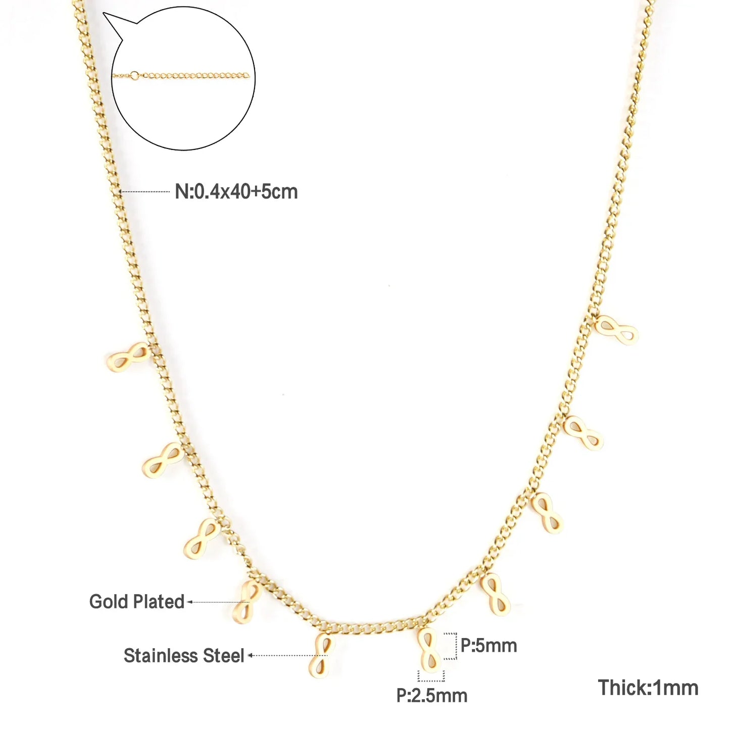 LUXUKISSKIDS Woman Collier бижутерия Golden Chains Necklaces Bohemia Star Heart Elegant Stainless Steel Jewelry Trendy