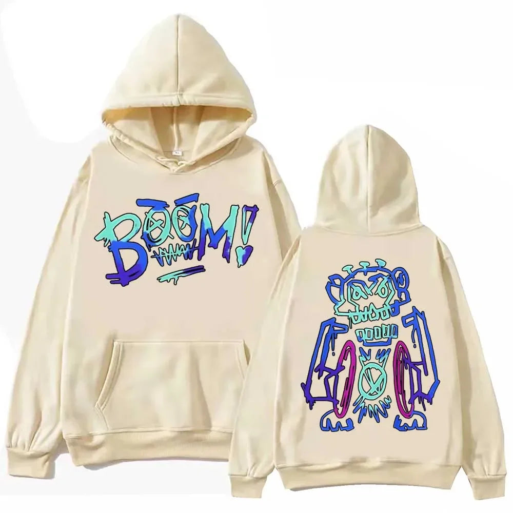 Anime Arcane Jinx Graffiti Hoodie Harajuku Hip Hop Pullover Tops Sweatshirt