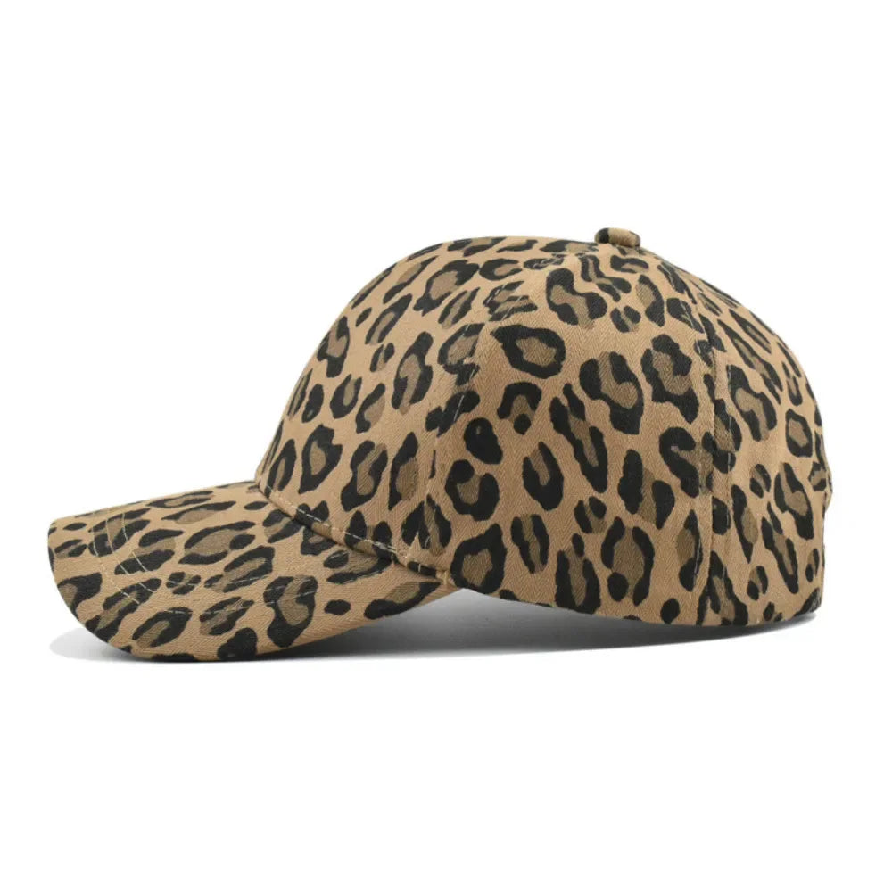 Fashion Adjustable Hip Hop Men Women Leopard Print Baseball Cap Sun Hat