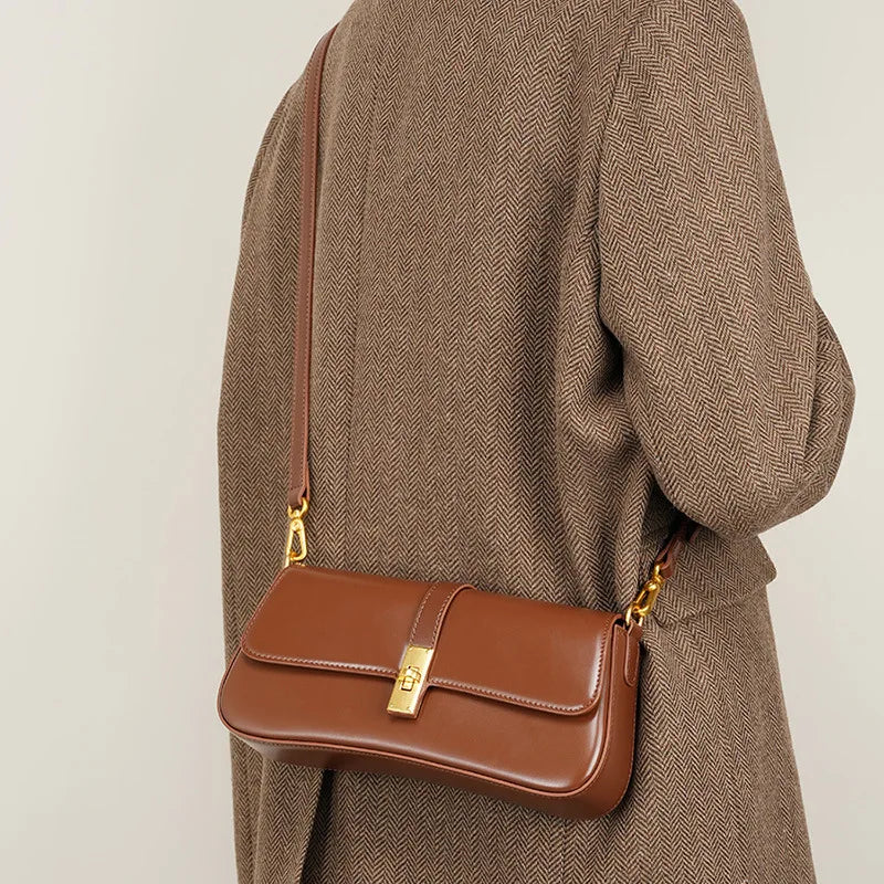 Jonlily Women Genuine Leather Shoulder Bag Female Fashion Handbag Totes Small