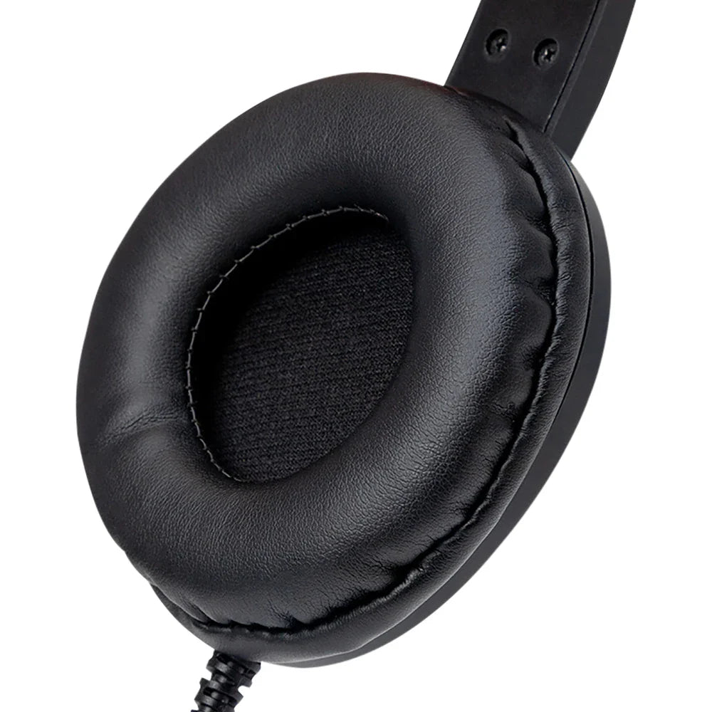 USB Headset with Mic Mute for PC 3.5mm Business Headphones with Rotatable Microphone Noise Cancelling for Call Center