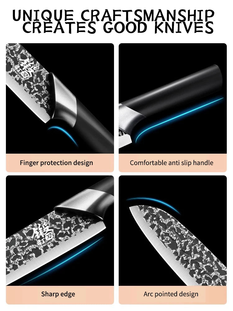 Forged Kitchen Knife Sharp Household Santoku Knife Suitable for Cutting Meat