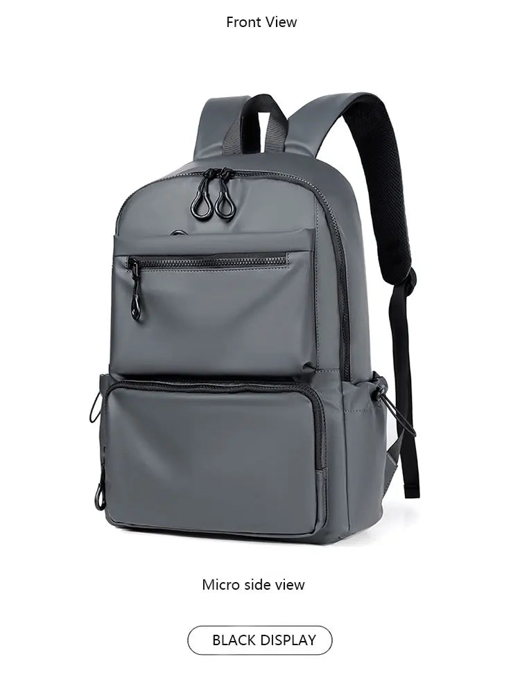 A 14 Inch Computer Backpack Large Capacity Simple Durable Men's Backpack Lightweight Men's Travel Backpack Student Schoolbag