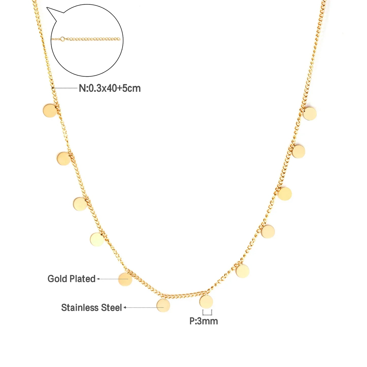 LUXUKISSKIDS Woman Collier бижутерия Golden Chains Necklaces Bohemia Star Heart Elegant Stainless Steel Jewelry Trendy