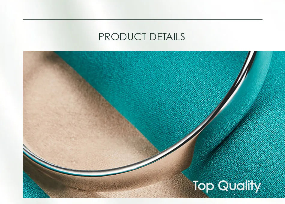 DOTEFFIL 925 Sterling Silver 10mm Smooth Solid Bracelet Bangles For Women Men Wedding Engagement Party Jewelry