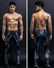 Rashguard Men Compression Tight Leggings Running Sports Male Fitness Jogging Pants