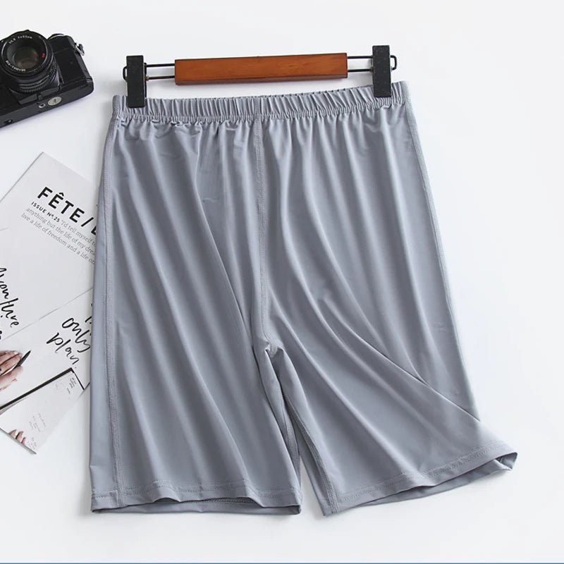 Ice Silk Summer Large Size Men's Shorts Modal Casual Sleep Pants Thin Cool Loose Shorts Sleepwear Mens Sleep Bottoms Homewear