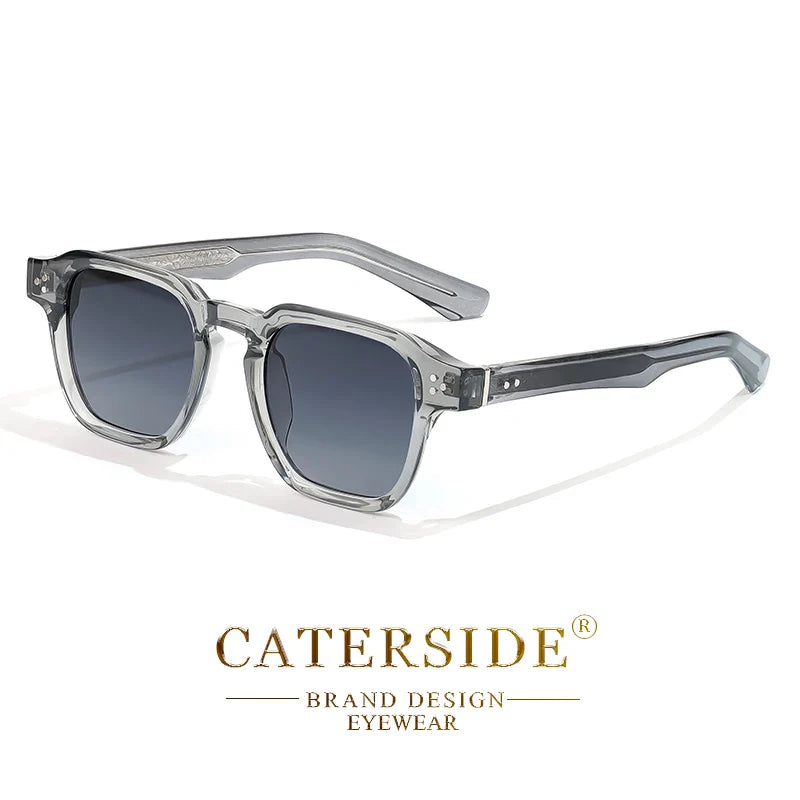 CATERSIDE Square Fashion Sunglasses Men Core Insert Temple Luxury Brand Sun Glasses Women Travel Beach Party Festival Gifts