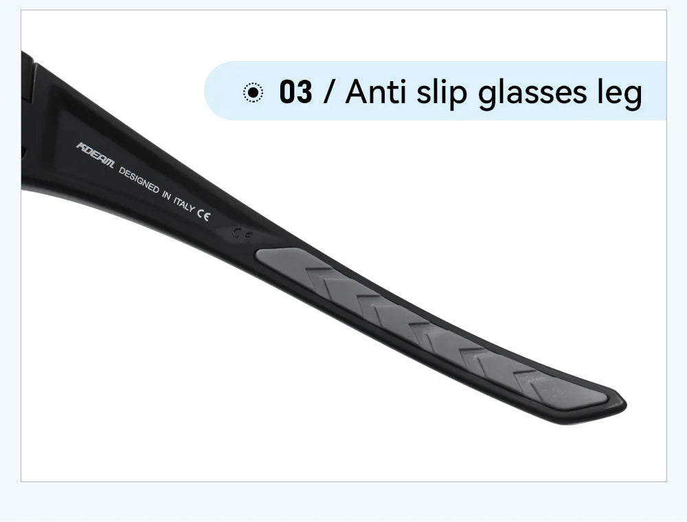 KDEAM Outdoor Sports Polarized Sunglasses Men's Fishing TR90 Frame UV Protection Lens Shield Sun Glasses Women Eyewear with Box