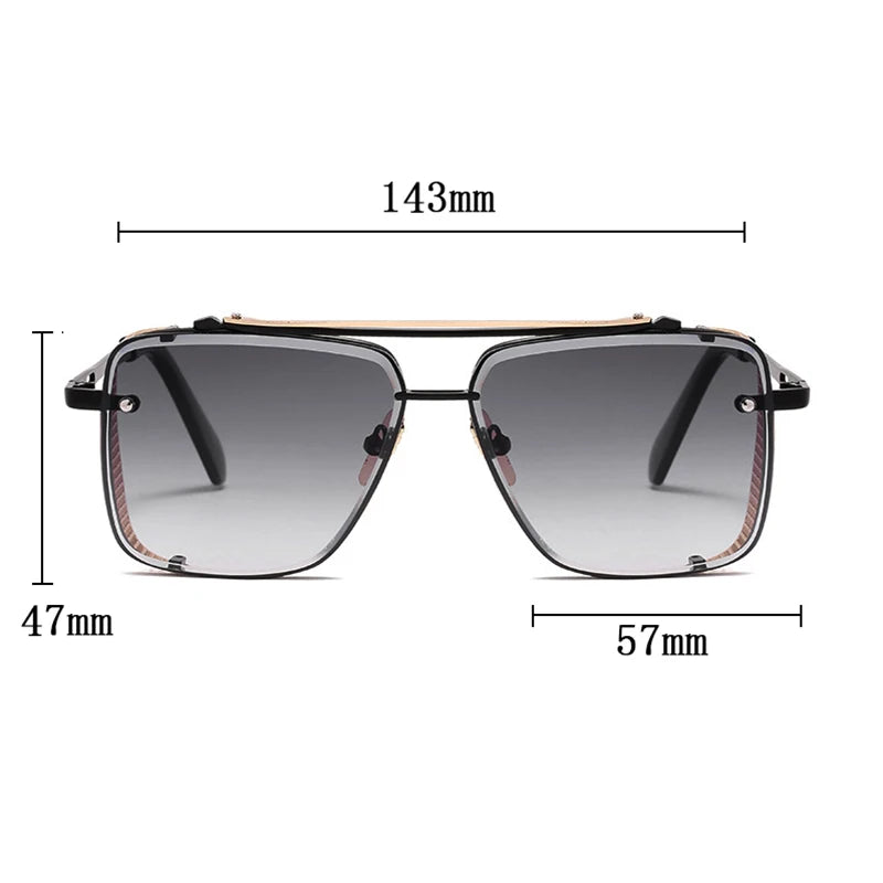 Sunglasses For Men Vintage Punk Sunglasses Women Trendy Square