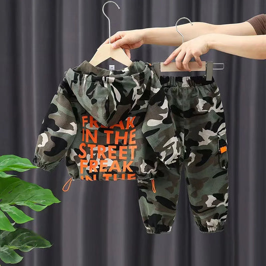 New Spring Autumn Baby Clothes Suit Boys Outfit Sets Koean Baby Boys Coat + Pants SetsChildren's Set 2 To 6 years Kids Outfits