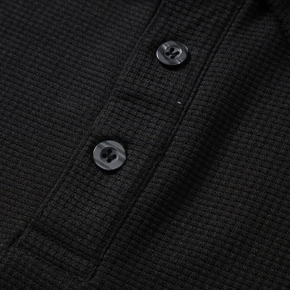 Men's high-end brand exquisite embroidered polo shirt long sleeved 2025 autumn comfortable casual breathable lapel T-shirt top