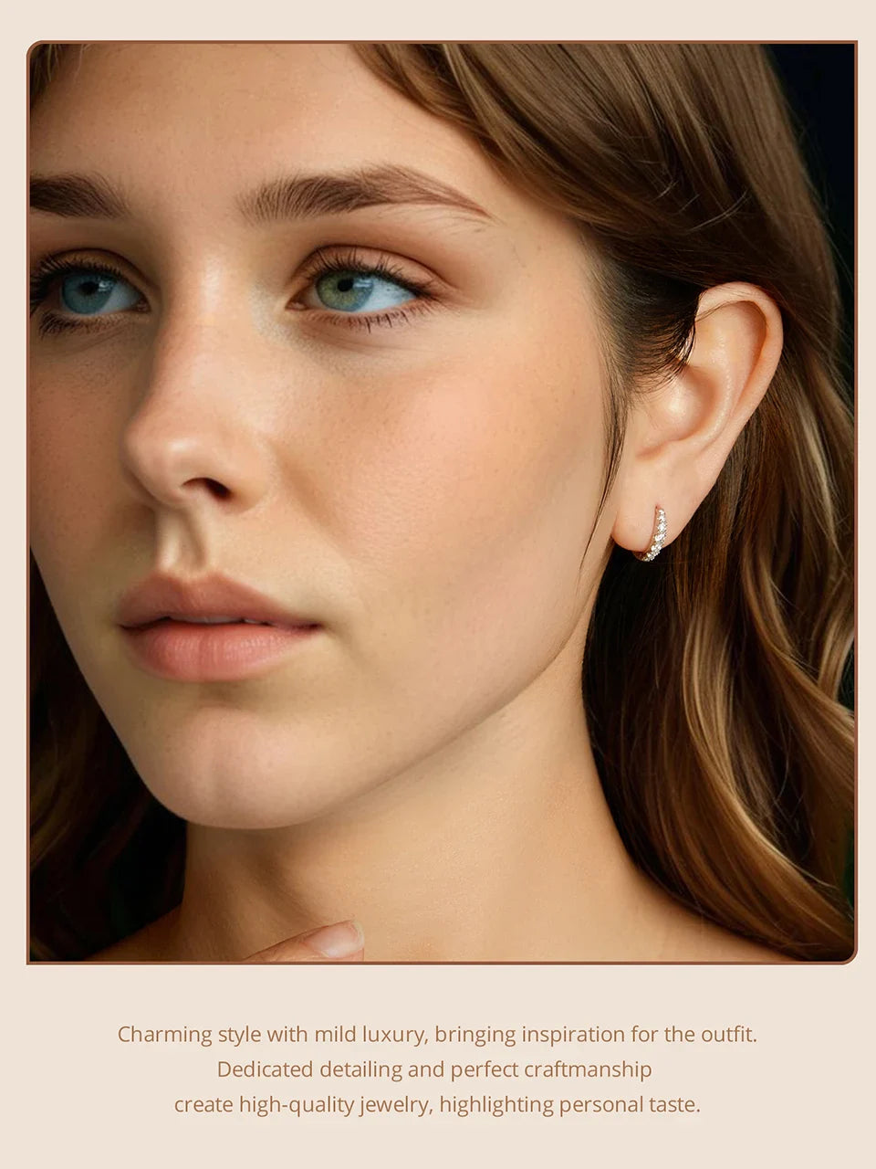 BAMOER Moissanite Huggie Hoop Earrings for Women, 925 Sterling Silver Hypoallergenic Earrings with White Gold Plated MSE092