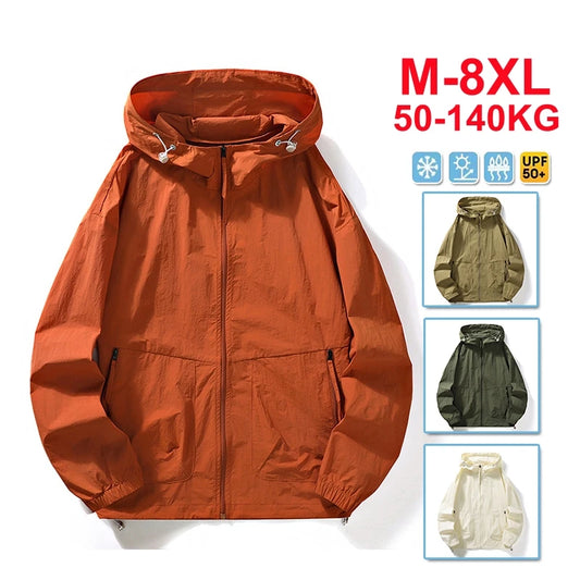 Summer UPF50+ UV Sun Protection Skin Coats Men Women Unisex Outdoor Sportswear