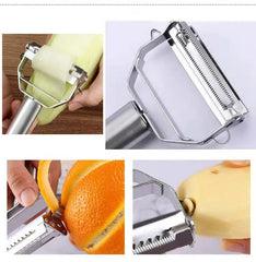 Kitchen Vegetable Peeler Stainless Steel Melon Planer Double-Head Peeler Household