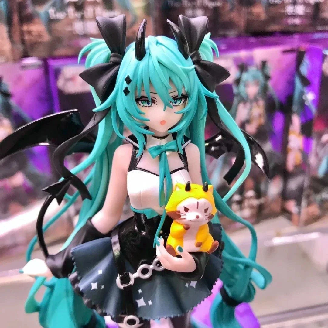 Student Girl Hatsune Miku  Action Figures Fashion Figure Model Miku Room Decorations PVC Collection Model Doll Toy