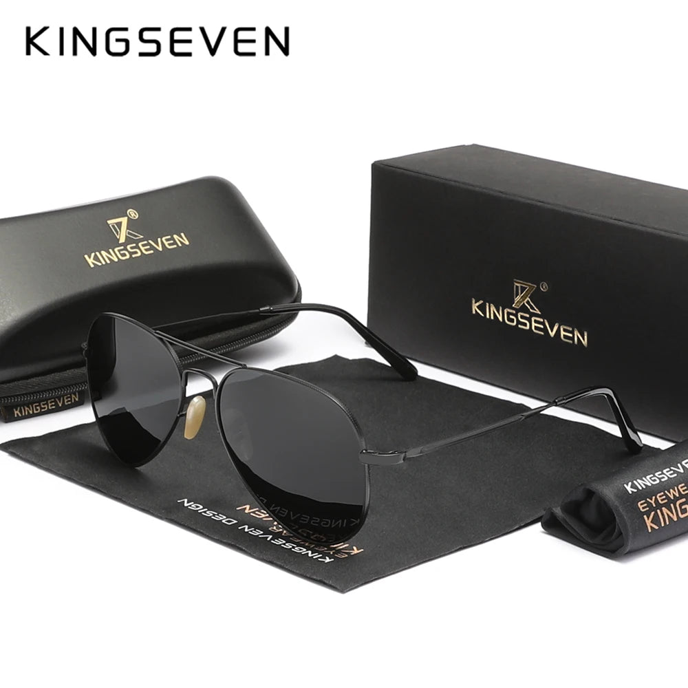 Pilot Alloy Sunglasses Polarization UV400 Anti-reflection Full Frame
