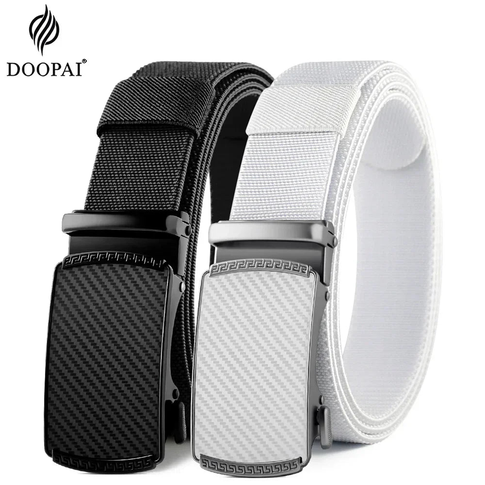 Men Elastic Belt Alloy Metal Automatic Buckle for Men Durable Tactical Belt Cowboy Outdoor Army Belt Hunting Women'S Belt Jeans