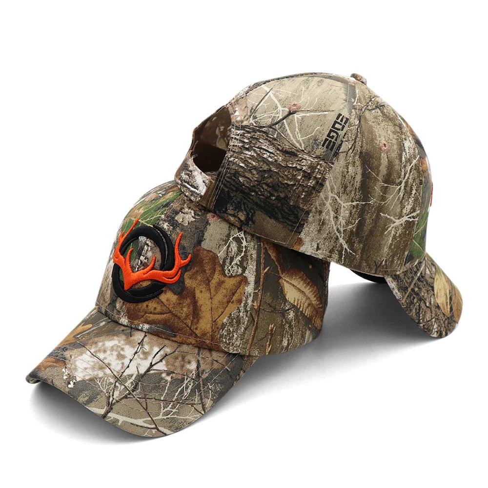 KOEP New Camo Baseball Cap Fishing Caps Men Outdoor Hunting Camouflage Jungle Hat 3D Deer Embroidery