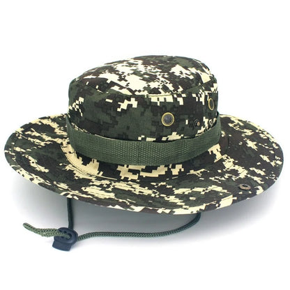 Camouflage Tactical Cap Boonie Bucket Hat Caps Camo Men Outdoor Sports