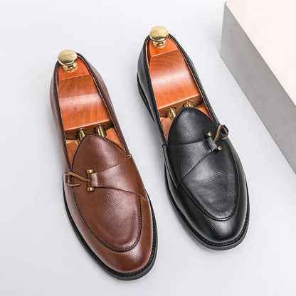 Men's Casual Shoes Fashion Formal Men Shoes Retro Loafers Mens Slip-on Driving Flats Moccasins Prom Dress Designer Leather Shoes
