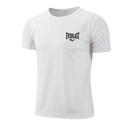 2025 Men's Summer Exercise Trainning Boxing T-shirts High Grade Breathable Quick Dry Short Sleeved Top Marathon Gym Fitness Tees