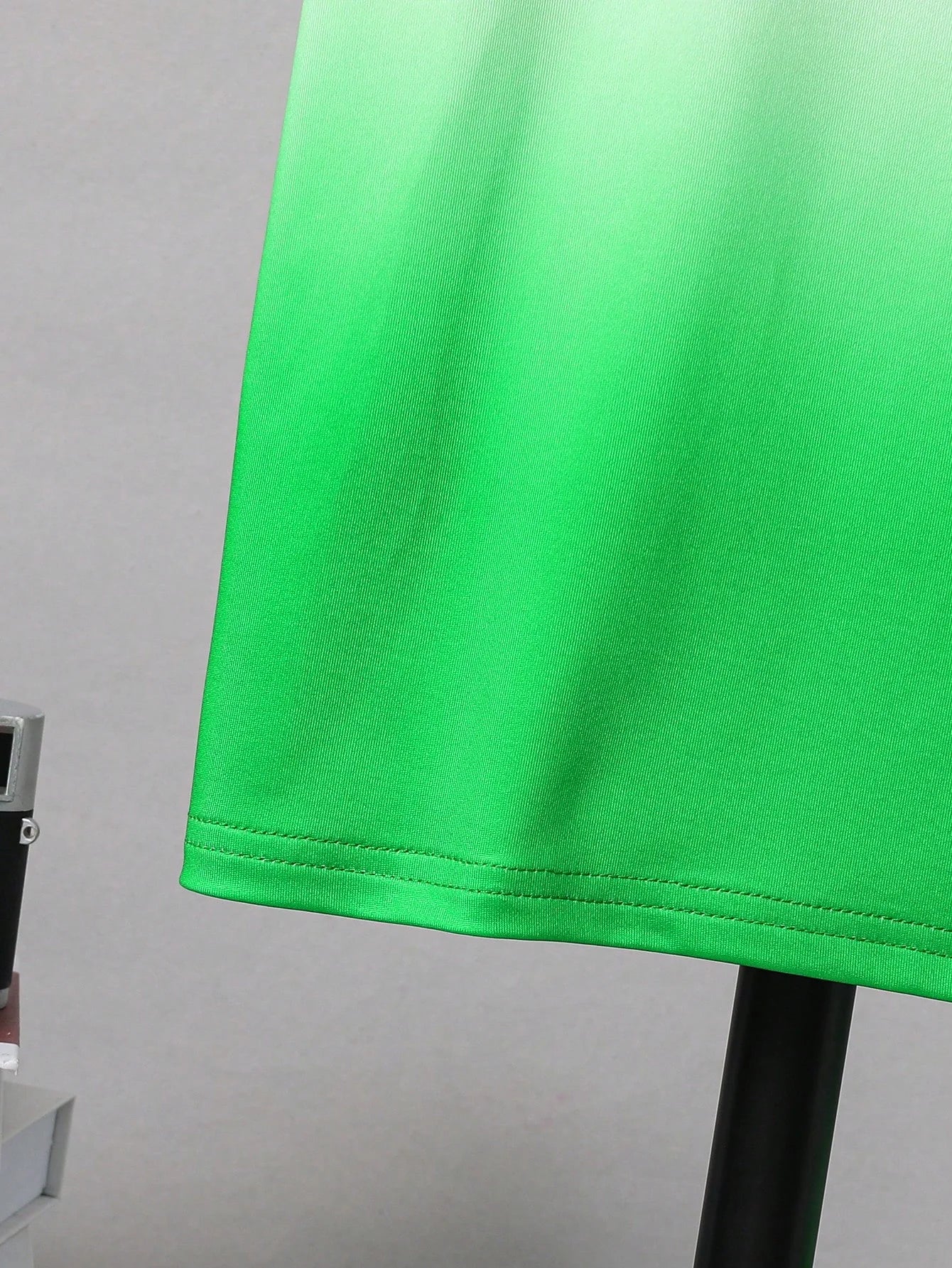 Directional Opening Hot Sales Model for Boys with Gradient Letter Print Green Short-Sleeved Shorts Without Pockets Suit Casual Sports Style