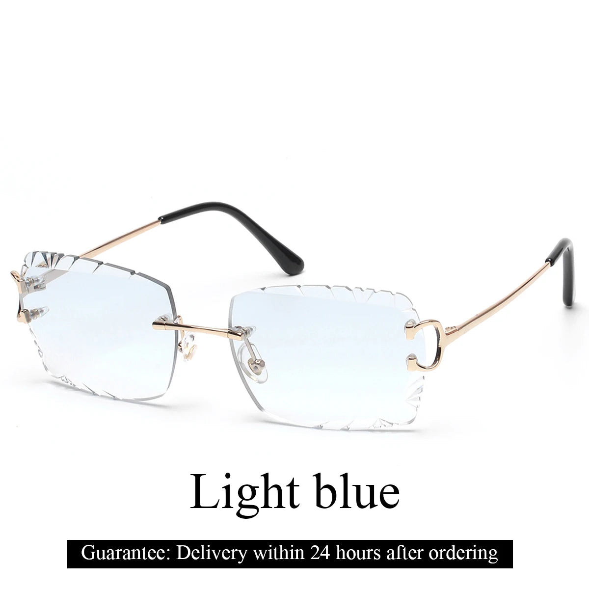 Sunglasses fashion square metal legs glasses for men women