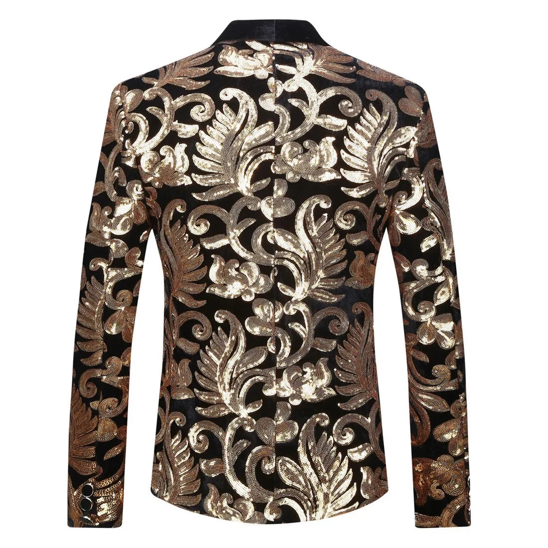 Beach Wedding Outfit Men: Men's Gold Velvet Fashion Elegant Casual Wedding