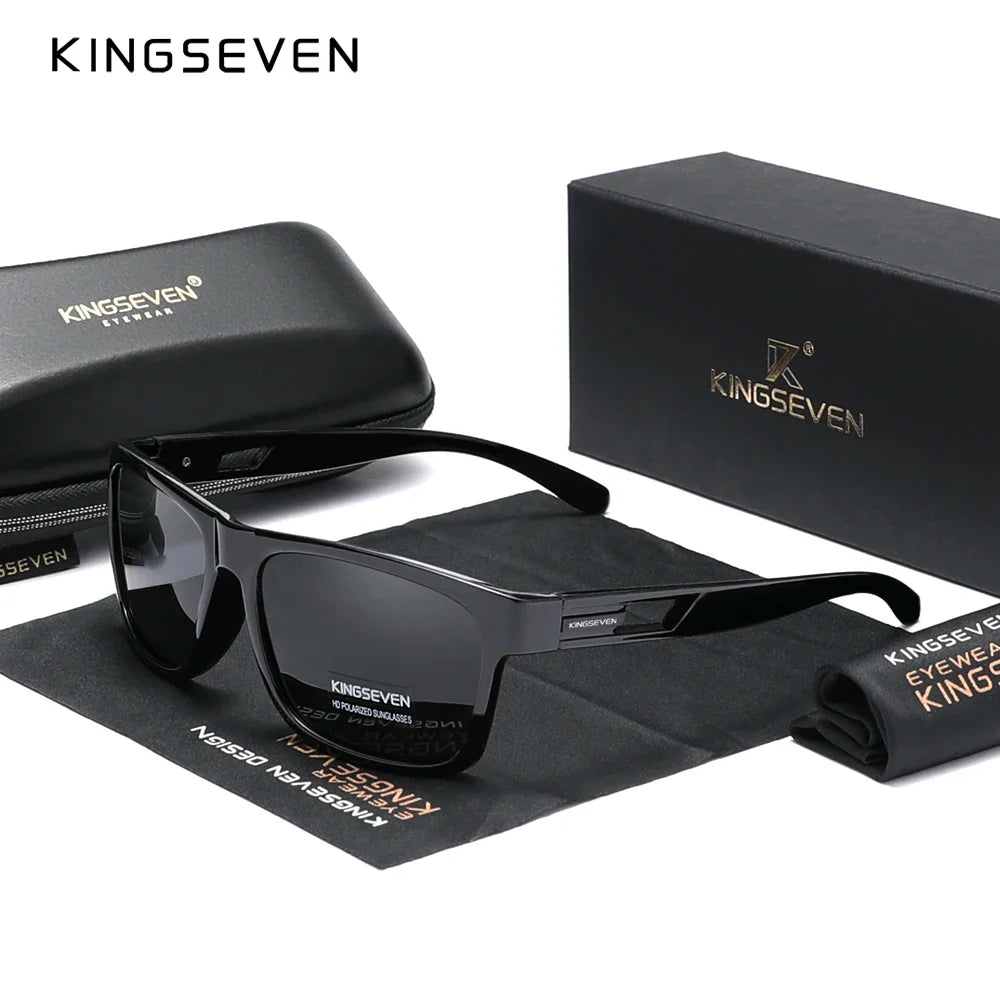 Genuine KINGSEVEN New 2024 Brand Design Men's Glasses Polarized Sunglasses Women UV Lens Fashion Eyewear Oculos de sol