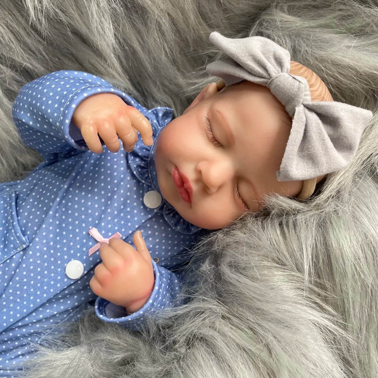 20 Inches LouLou Bebe Reborn Dolls 3D Skin Realistic Baby Alive Lifelike Newborn Handmade Vinyl Doll Kids Girls Gift