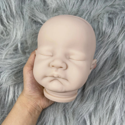 MRB 20Inch August Reborn Vinyl Doll Kit Unpainted Blank Doll Parts Lifelike Mold With Full Arms and Legs Cloth Body Included