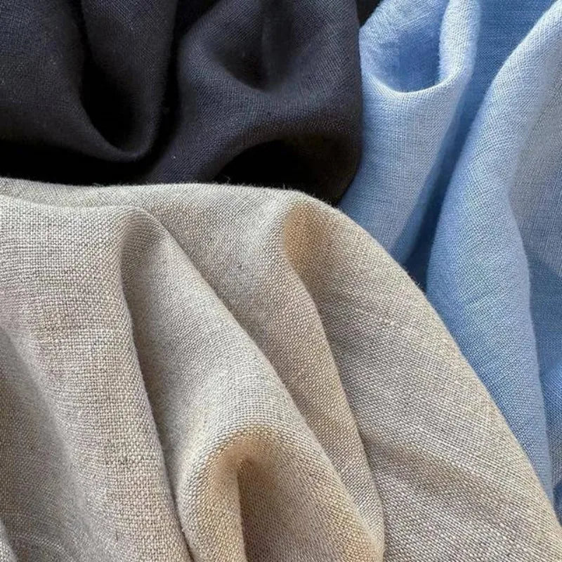 Japanese Simple Solid Color Pure Cotton Linen Casual Versatile Straight Elastic Waist Shorts Women's Middle Pants