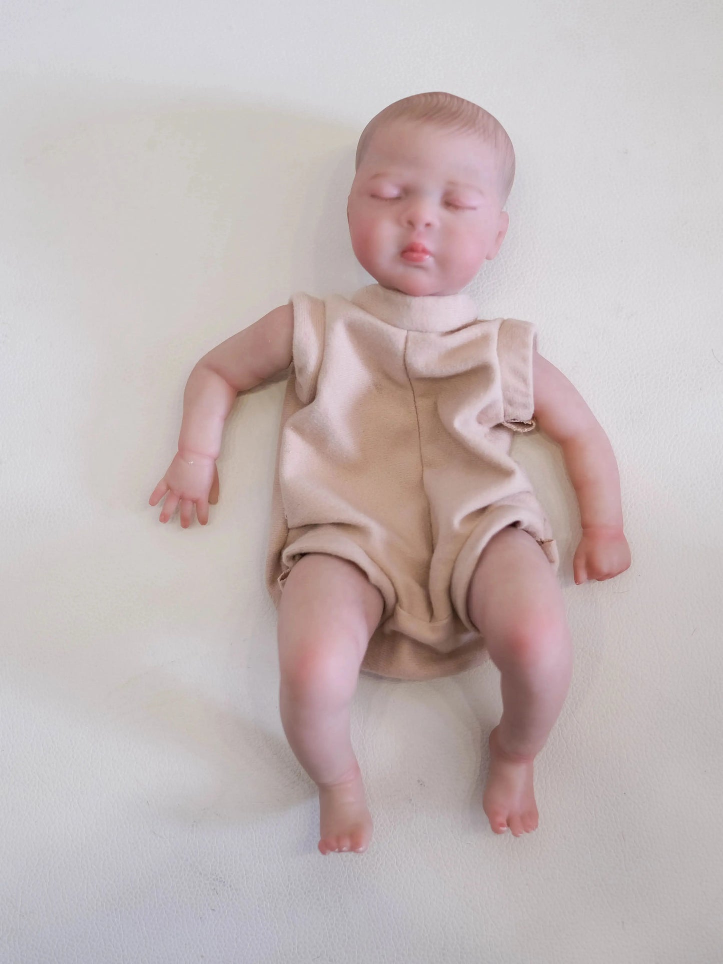 NPK 10inch luna Finished Newborn Baby Doll Size Already Painted Lifelike Soft Touch Flexible finished Doll Parts