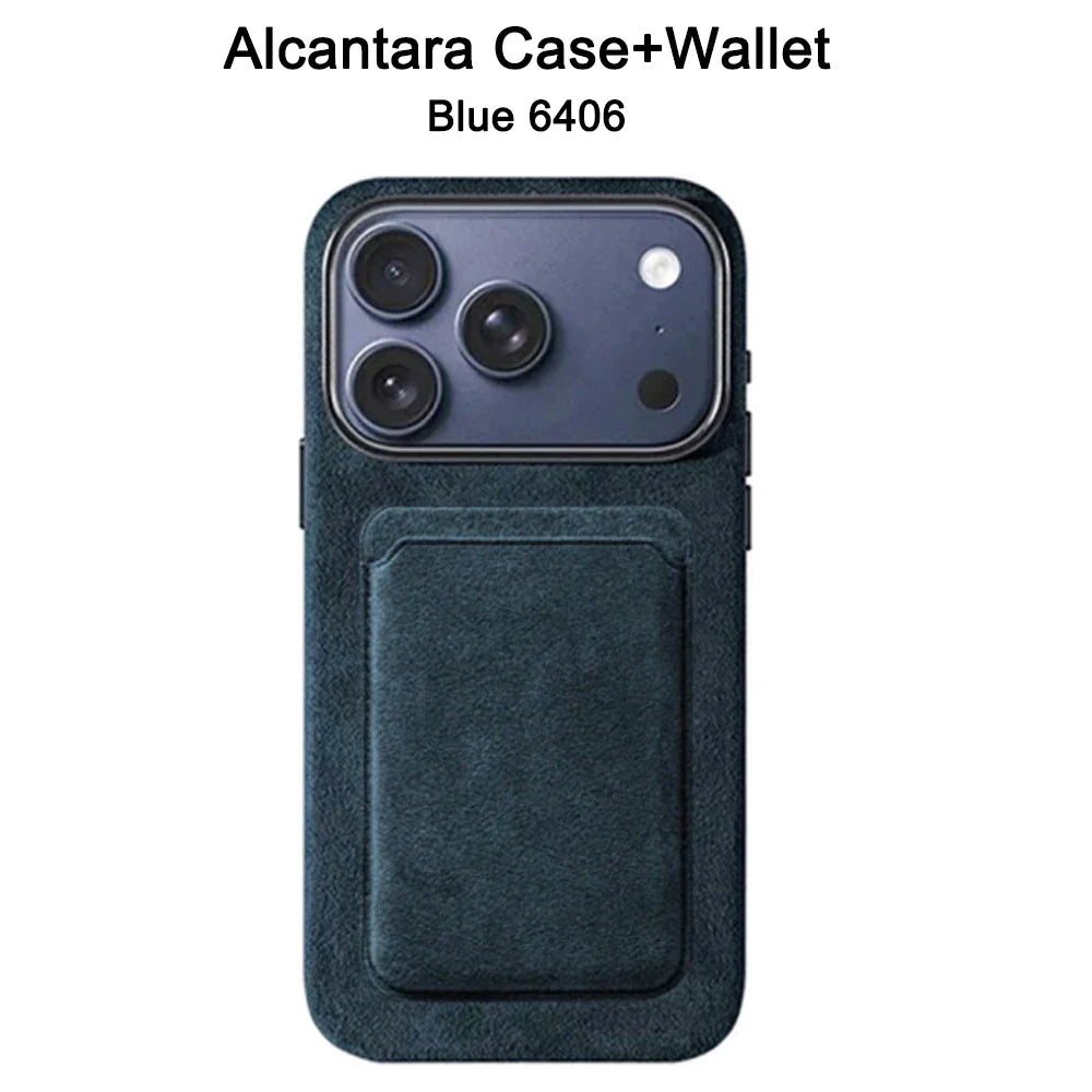 Italian Case for IPhone 17 Pro Max 17Pro with MagSafe Wallet Camera Button Magnetic Cover Orange Blue Protective Case