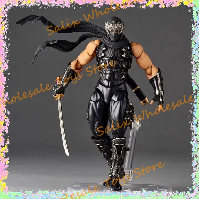 In Stock AC Toys The First Batch Ryu Revoltech 1/12 Amazing Yamaguchi White Ryu Hayabusa Ninja Gaiden Action Anime Figures Toy