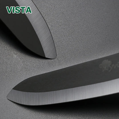 Ceramic Knife 3 4 5 6 inch Serrated Bread Knife Kitchen Black Zirconia Blade Knife