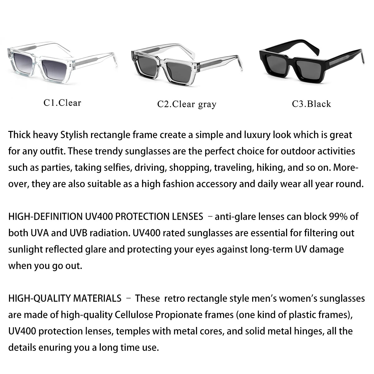Sunglasses luxury man shades designer women sun square glasses