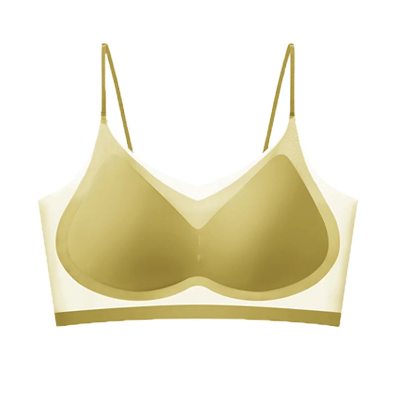 Transparents Bra Ultra-Thin Breathable Ice Silk Top Bra Women's Seamless