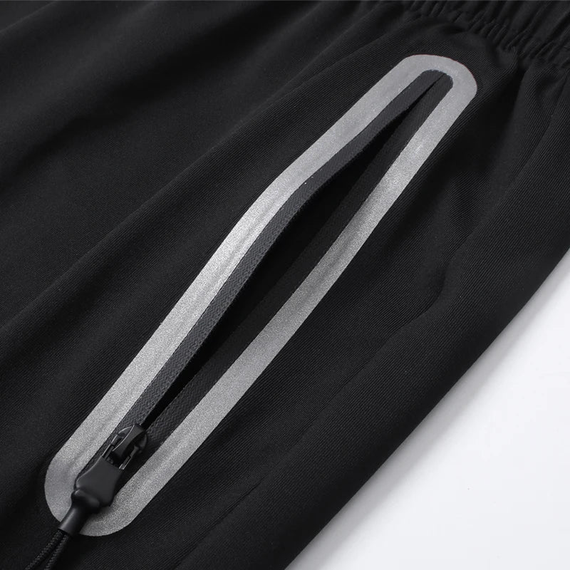 Running Jacket Hooded Jogging Tight Sportswear Quick Dry Men Reflective Training Set Gym Clothes Fitness Compression Sport Suit
