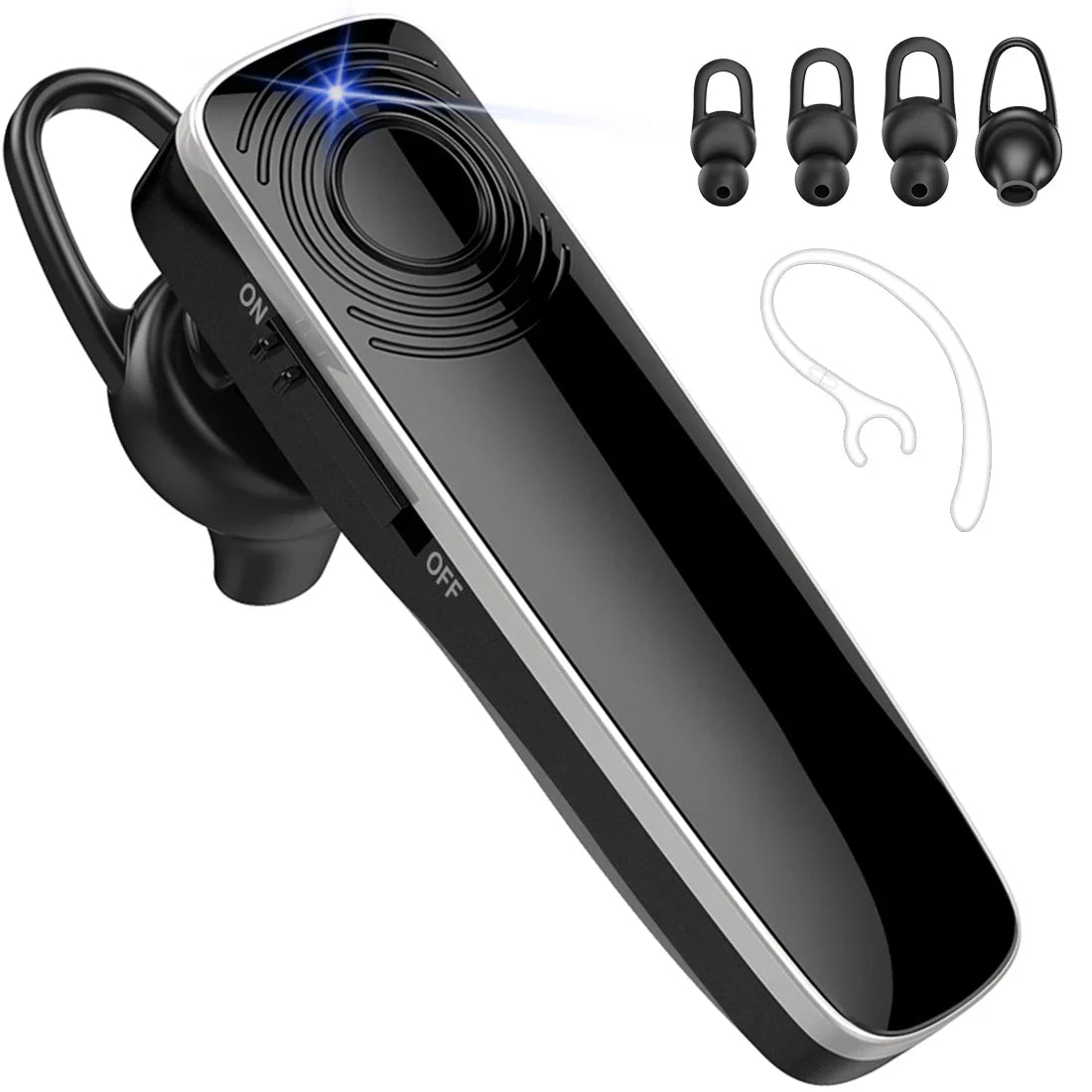 Wireless Headset Bluetooth Earbuds Single Earphones With MEMS Micro Ear Hook