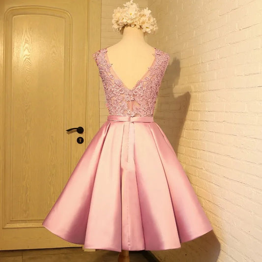 Homecoming Dresses: Prom Evening Dress Elegant Embroidered Lace Long Dresses