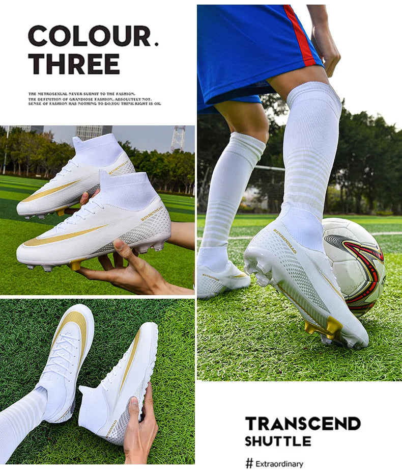 Football Boots Breathable Outdoor Lightweight Non-slip Training Soccer Shoes