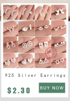Mini Stainless Steel Earings Fashion Jewelry Cute Heart Music Leaf Bunny Sun Stud Earrings for Women Lion Ear Studs Pendientes