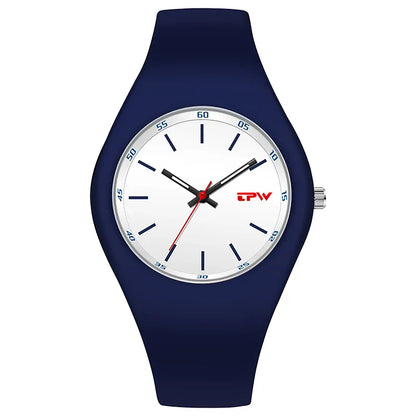 TPW Full Size 40mm Quartz Watch For Women Rubber Strap Skin Friendly Silicone watch