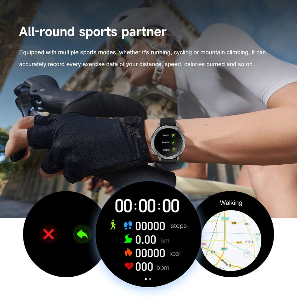For OPPO Watch X Smart Watch Men High-end Business Men Bluetooth Call IP68 Waterproof Fitness Tracker Smartwatch Man 2025 New